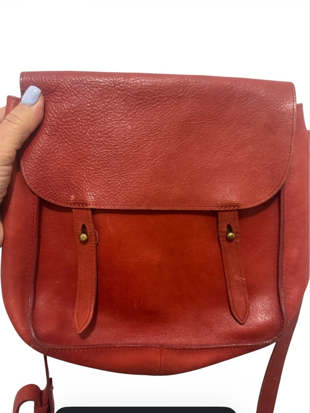 Madewell Watertower Leather Messenger Bag
